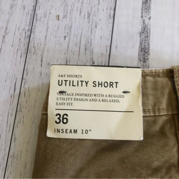 🌿 ABERCROMBIE & FINCH 🌿 men’s utility cargo chino shorts size 36 - Picture 4 of 6